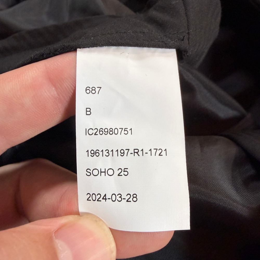 NEW Indochino Mens 38x30 Black Wool Flat Front Straight Leg Dress Pants SOHO 25 - Picture 8 of 14